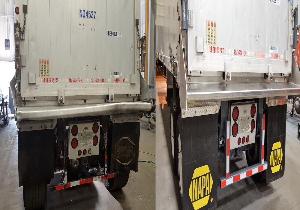 Before And After trailer repairs